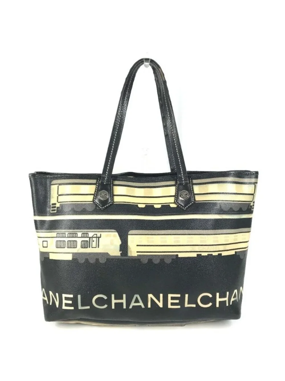 Chanel Tote Central Station Leather Black